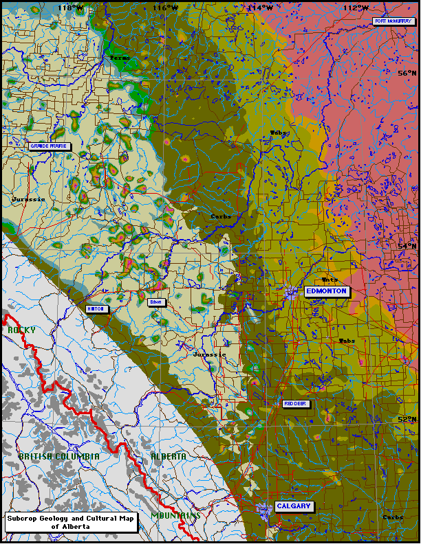 Map of Alberta (99K)